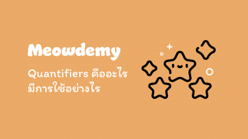 Quantifiers คืออะไร มีการใช้อย่างไร